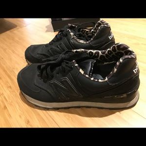New Balance lifestyle sneaker. With leopard print.